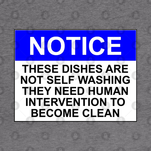 Notice - these dishes are not self washing, they need human intervention to become clean by wanungara